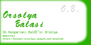 orsolya balasi business card